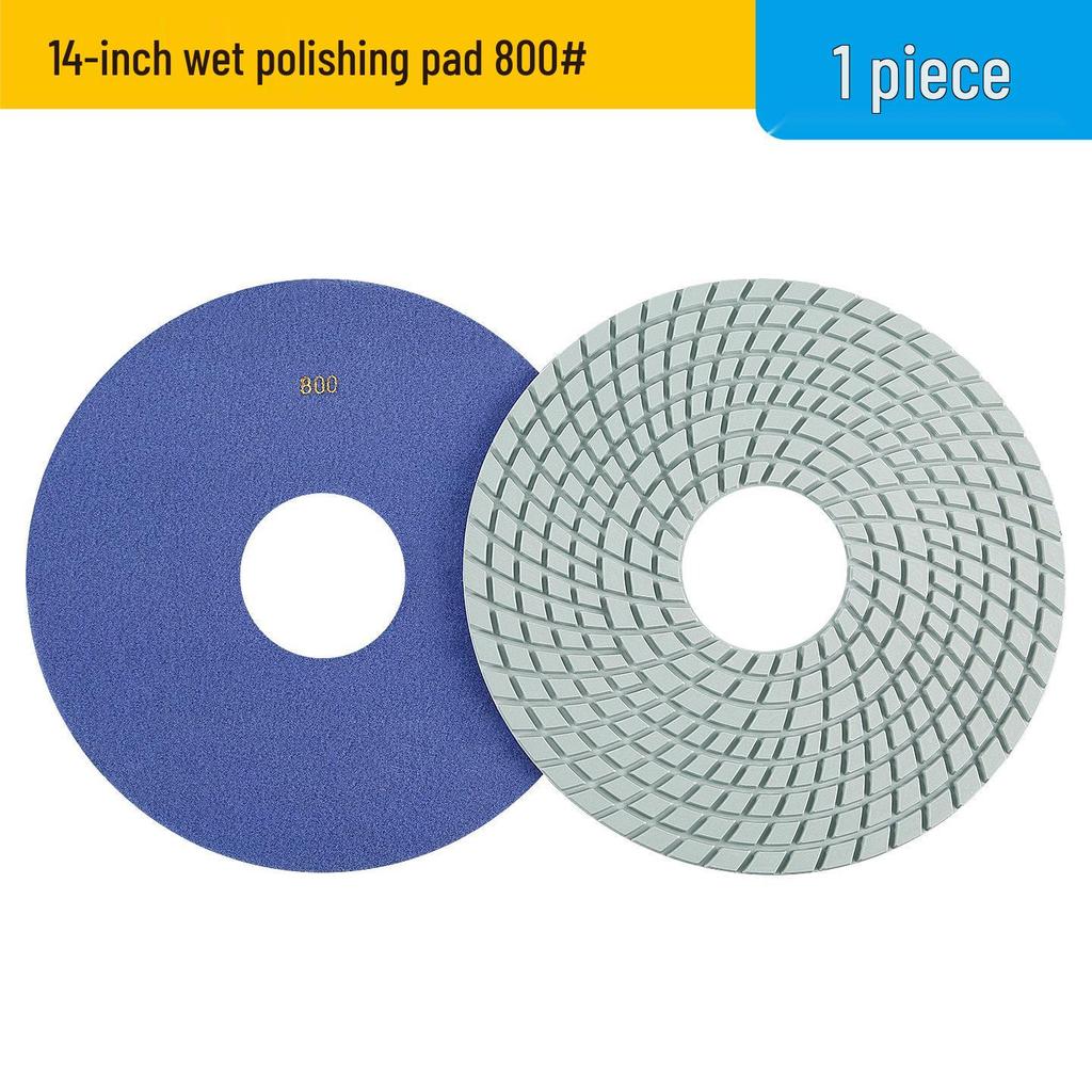 Multi-Size Diamond Water Polishing Pad (5" To 14") for Granite - Fits Angle Grinders