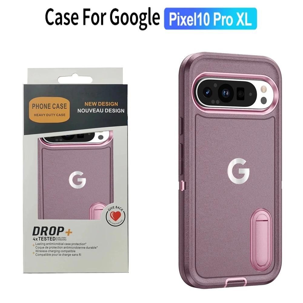 3IN1 Heavy Duty Defender Unsichtbare Halterung Hülle für Google Pixel 10 9 Pro XL Armor Ott Box Hart Sturzsicher Schutzhülle