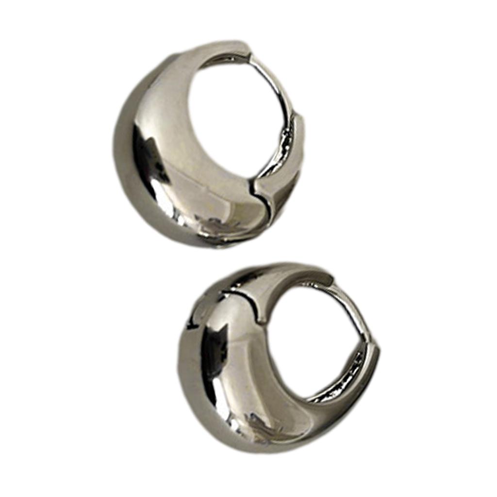 Geometric Round Stud Earrings Fashion Metal Piercing Earrings Vintage Ear Stud Simple Hoop Earrings Jewelry Gift