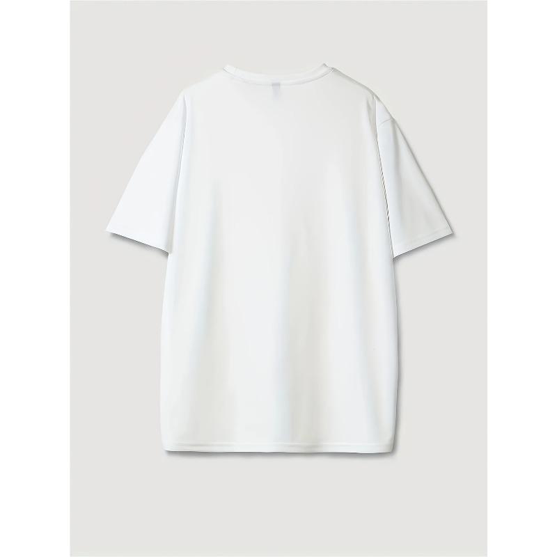 European size Graphic T-Shirt for Women Featuring an Easter Egg Tree - A Casual Pastel Spring Top with Short Sleeves And a Round Neck