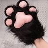 Cartoon Plush Cat Paw Gloves Fursuit Kigurumi Cosplay Props Cute Cat Claw Mittens  Gifts