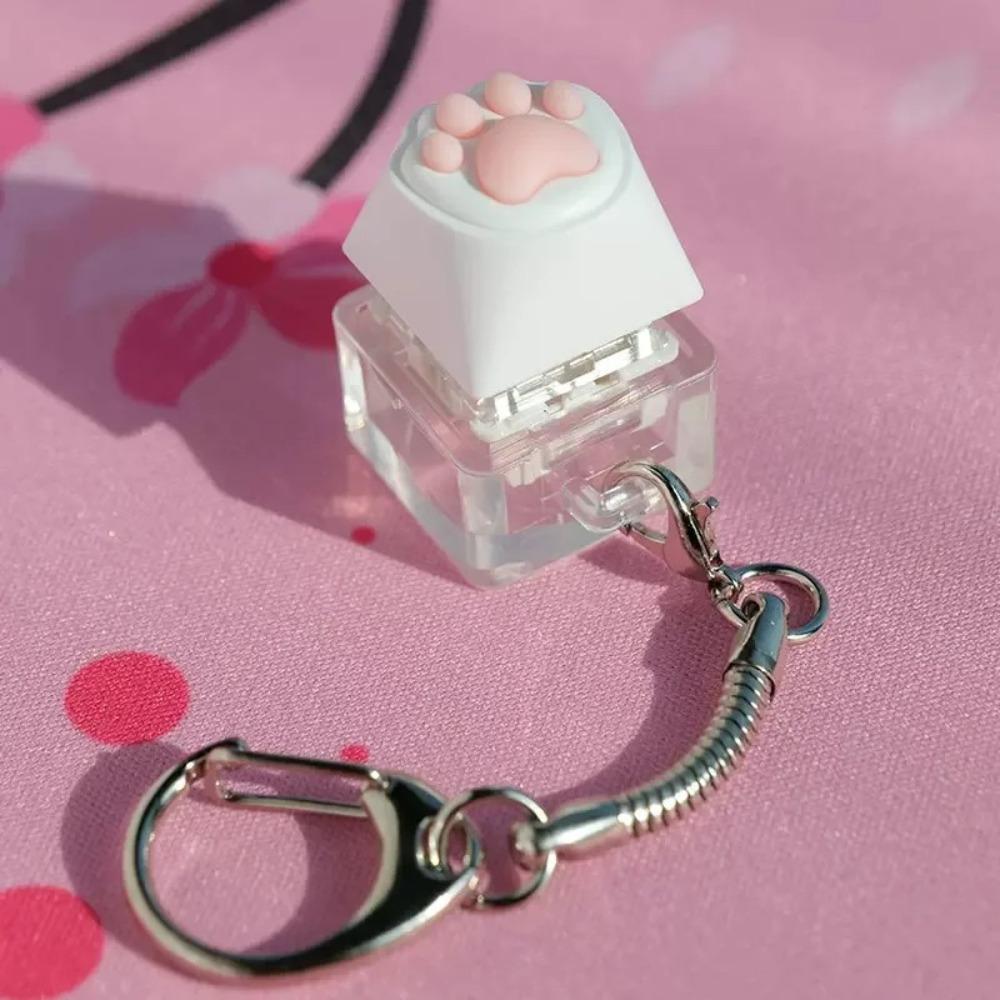 Cat Butt Keycap Tester Portable Back Bag Pendant Cute Fingertip Decompression Pressure Toy  Unisex