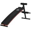 Foldable And Adjustable Abdominal Bench With Padded Backrest 47x139x51 69cm Black And Red