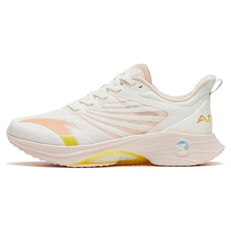 

Anta MACH 3.0 Cushioning Anti Slip And Wear Resistant Low Top Running Shoes Women s White Pink 35.5