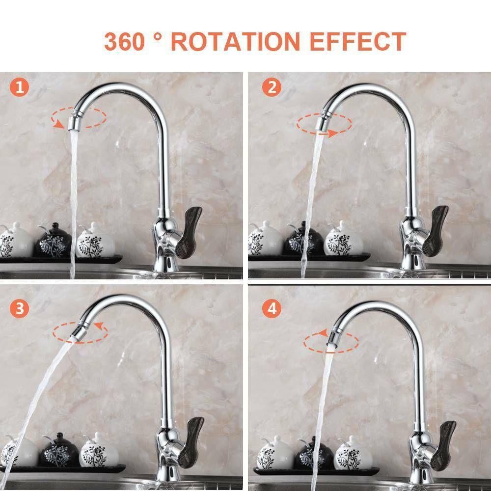 Hardware Postřikovač Úspora Vody Konektor Kohoutková Hlava Otočný Kohoutek 360 Stupňů Perlátor Bateriová Tryska