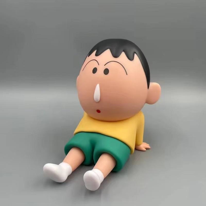 Figurky Crayon Shin-Chan Držák na telefon Kawaii Anime Stolní ozdoby Kreslený Sledování TV Podpora telefonu Roztomilé panenky Dekorace