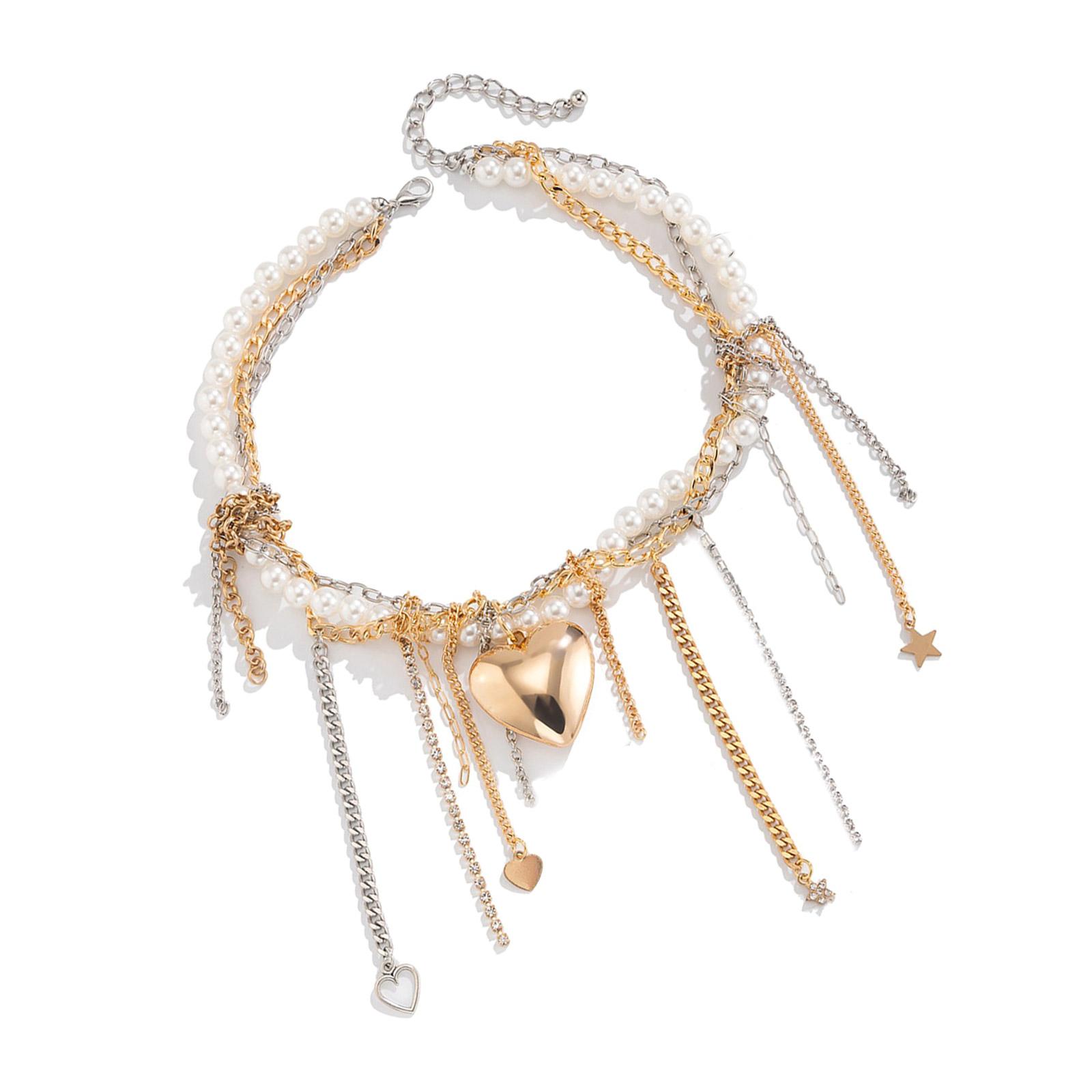 

Красивое ожерелье с подвеской, многослойная крутая цепочка на ключицу, эстетичные украшения для женщин, подходящий для различных случаев