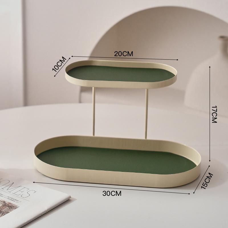 Cosmetics Storage Box Aroma Diffuser Tray: Key, Perfume, and Iron Rack for Dressing Table, Entrance, or Washstand