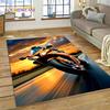 Motocross Modern retro Motorcycle Rug Carpet for Living Room Bedroom Home Decor,Floor Mat Non-slip Decoration for Sofa Doormat