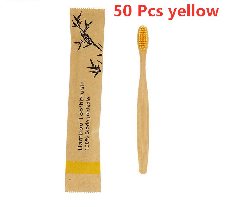 New Style Portable Bamboo Toothbrushes Eco Friendly Wooden Tooth Brush for Adults Children Customized Laser Engraving Logo