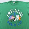 Vintage 1994 Weltmeisterschaft USA Fußball Irland T-Shirt GROSS weich