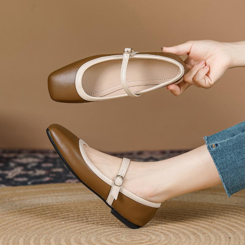 Spring Autumn Women Flats Soft Comfortable Single Shoes Brand Elegant Office Ladies Mary Jane Shoes Plus Size 43