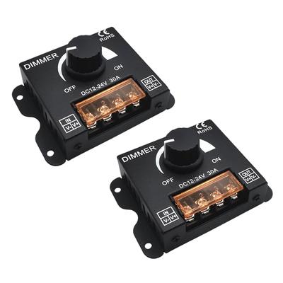 Ideamall Dimmer Switch, Dimming Controller, Volume Control, 12V, 24V, 30A, Set of 2