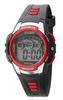 Digital Waterproof Multifunctional Watch with Urethane Strap Black [Clepha] TS-D159-RD Women's