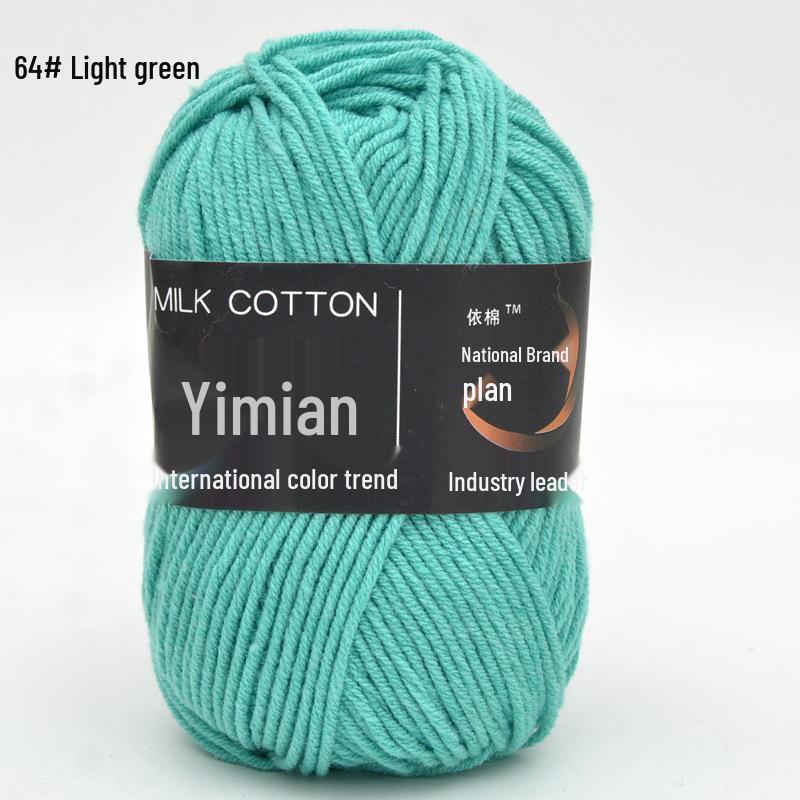 Yimian Milk Cotton Yarn for Baby Crochet: 4 Strands for Dolls, Slippers & Blankets