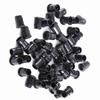 5mm LED 50Pcs Lamp Socket Diode Holder Nylon Black Clip Bezel Mount Useful