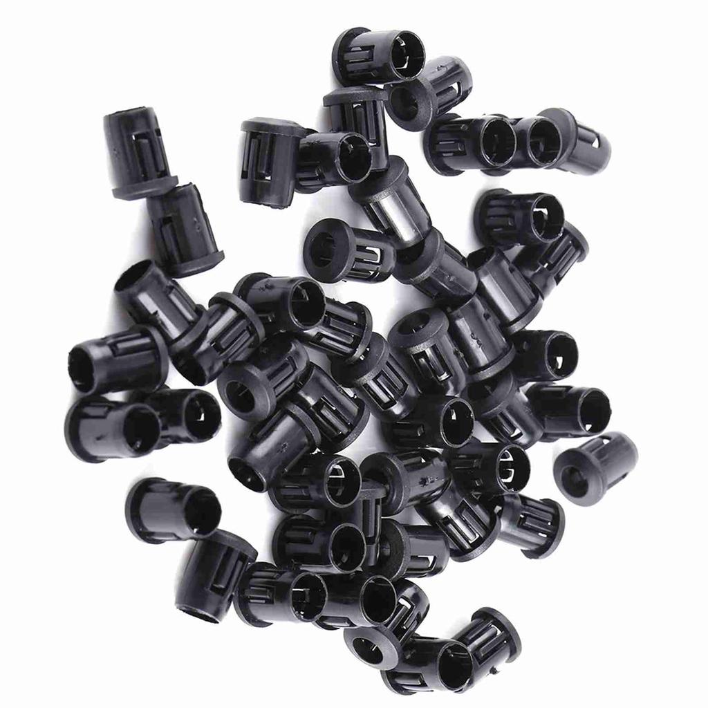 5mm LED 50Pcs Lamp Socket Diode Holder Nylon Black Clip Bezel Mount Useful