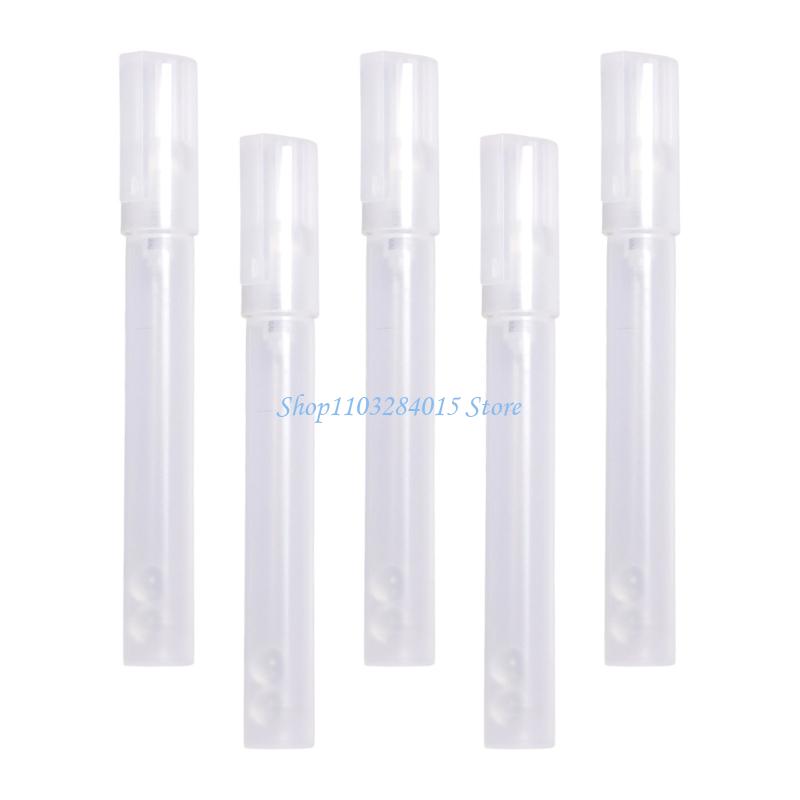 R6FF 5Pcs Empty Paint Pen 4.5MM Round Tip Clear Pen Rod for Sketching Art Painting