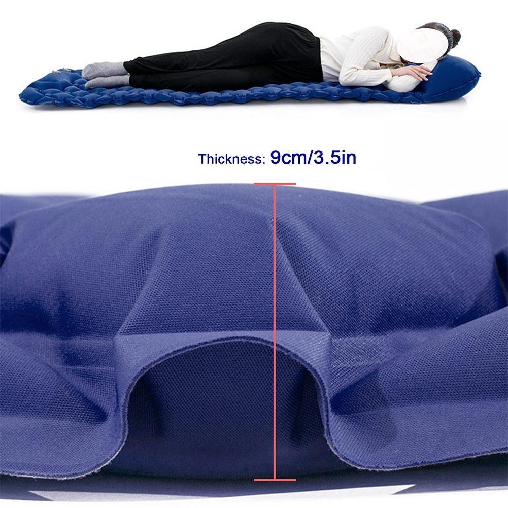 Camping Backpacking Air Mattress Outdoor Sleeping Pad with Foot Pump Air Pillow