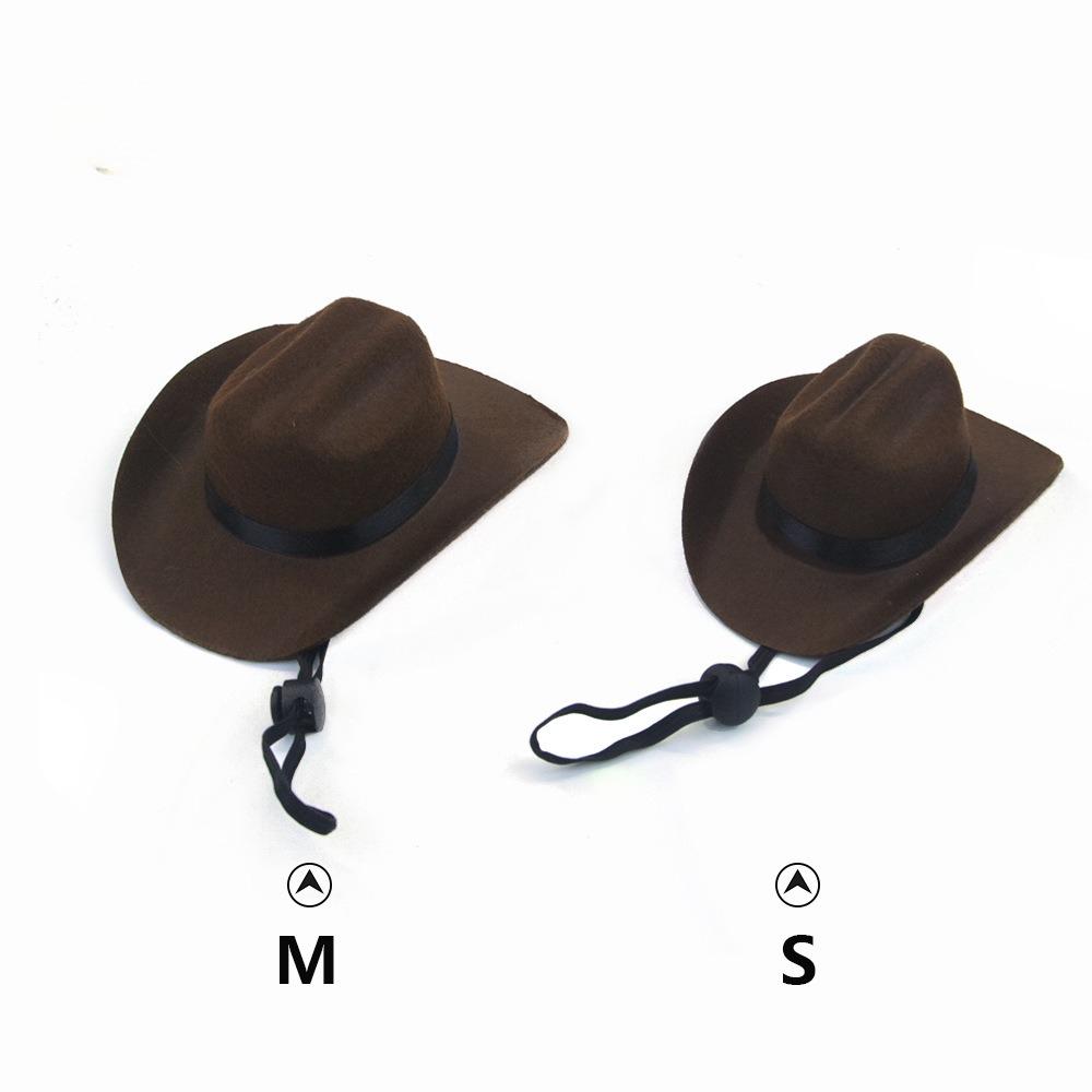 Pet Hat Set Retro Triangle Scarf Pet Accessories Cat Dog Western Cowboy Hat Pet Cosplay Decoration Supplies Pet Hat Scarf Set