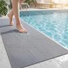 Rutschfeste Drainagematte für Böden, geeignet für Badezimmer, Schwimmbäder, Garagen, Küchen, Saunen, Innen- und Außenbereiche, Grau