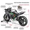 Spray 1/6 Scale Kawasaki H2R H2 Motorcycle Model Ignitable Metal Motorcycle Toy Boy Man Simulation Alloy Ornamental Gift