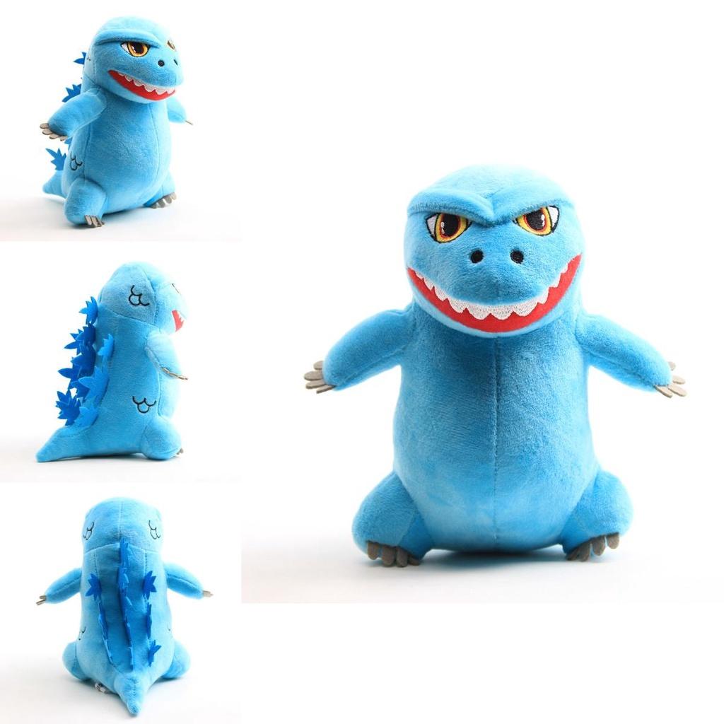 Adorable 20cm Godzilla Monster Plush Toy Blue Soft Stuffed Doll For Kids