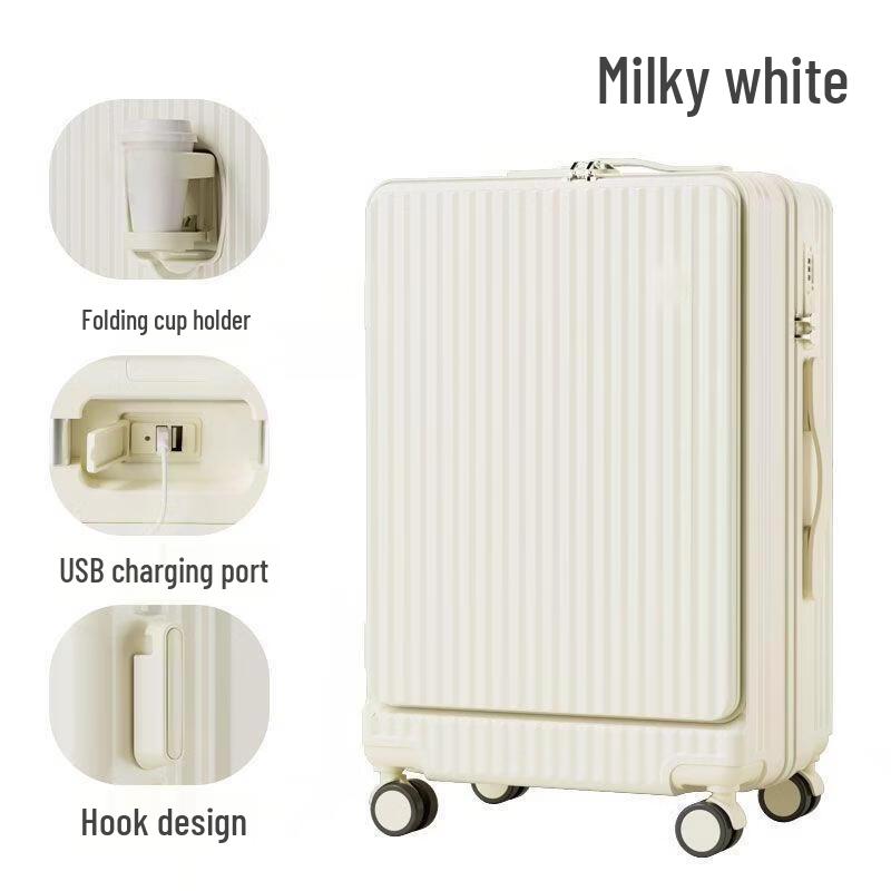 OEING Front-Opening Travel Suitcase