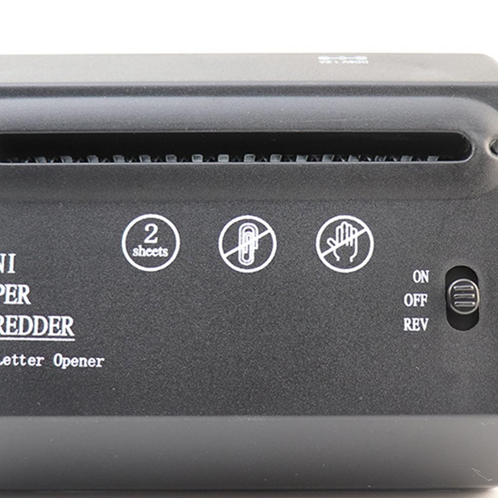 USB Paper Shredder Automatic Feeding Mini Electric A6 Paper Shredder Cutter for Office School