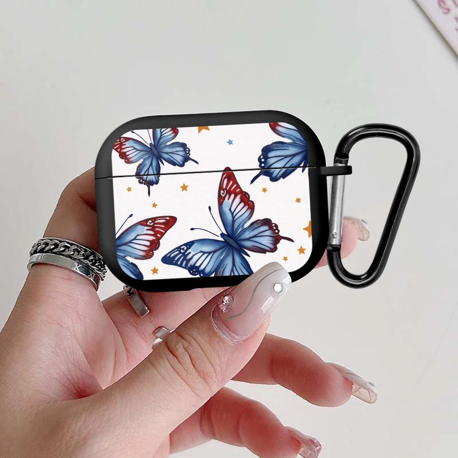 

Simple Butterfly Earphone Cases Cover Case For Airpods Pro3 Pro2 1 2 4 Pro 3 Airpods 2
