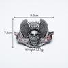 Hebilla de Cinturón Occidental de Águila Calavera, Moderna Lisa de 3,8 cm para Jóvenes