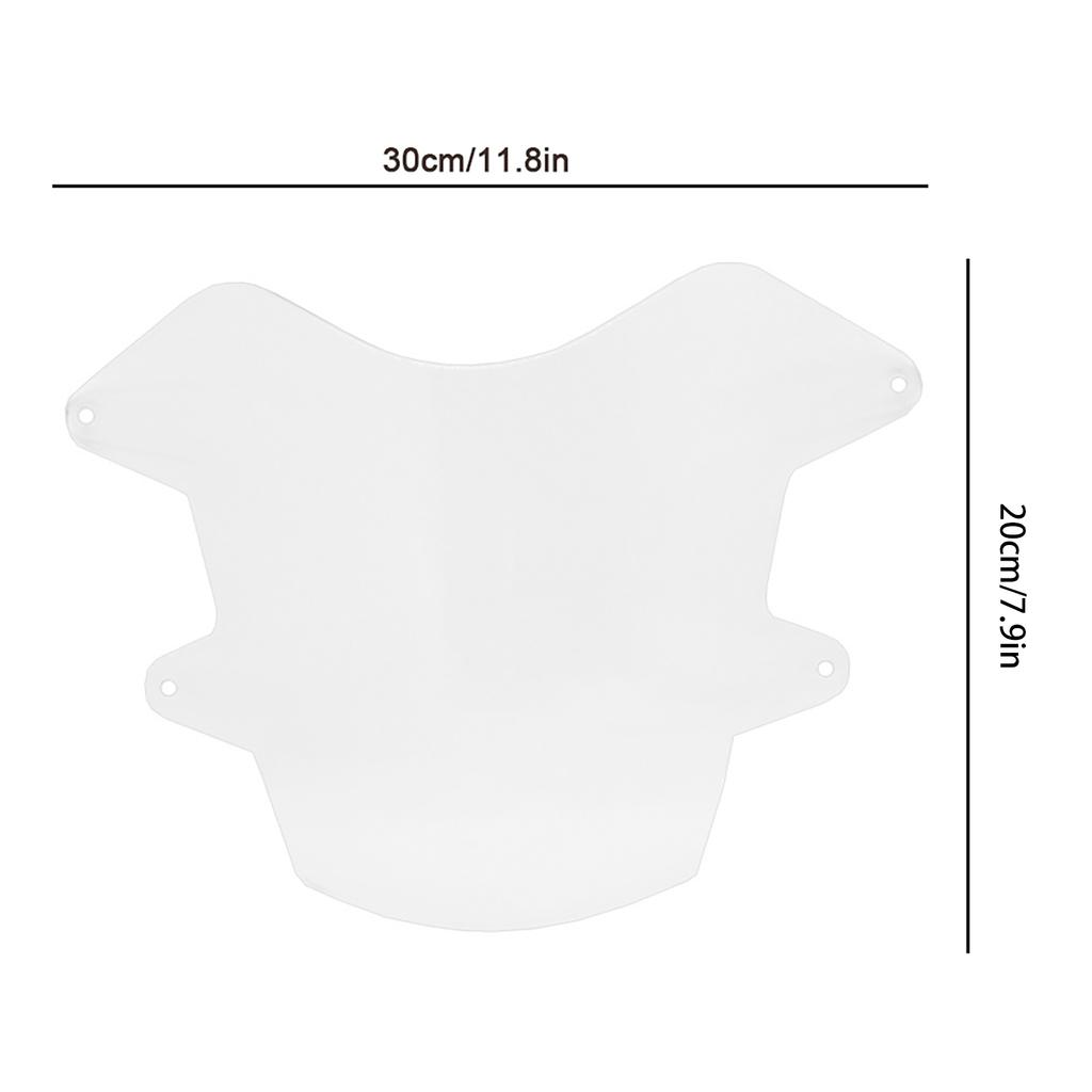 Motorcycle Headlight Cover Acrylic Material Motorcycle Headlight Cover Replacement for Tenere 700 2019‑