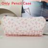 Cute Floral Pattern Pencil Bag Made Of Polyester For School And Stationery Use