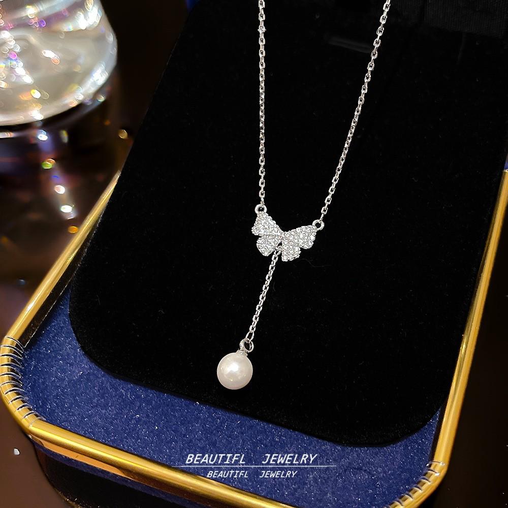 Exquisite Titanstahl Schlüsselbeinkette für Frauen - Schlichtes, elegantes und luxuriöses Design