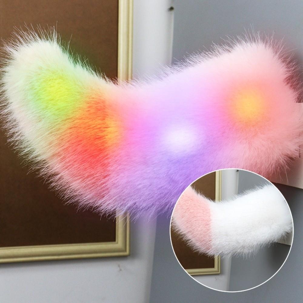 Rechargeable Sound Activated Moving Tail Fluffy Plush Electric Moving Tail  Automotive Decor Style 10