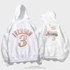 Mens Hooded Sweatshirt With Print Design Loose Fit Cotton Pullover Basketball Training Casual Wear