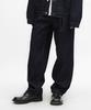 ERRORS EXCEPTED Wt027 Pleated Tapered Denim Pants (Indigo)