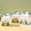 Jungle Animal Party Gift Box Bag Jungle Safari Birthday Party Decor Kids Wild One Birthday Packaging Box  Wild One Baby Shower