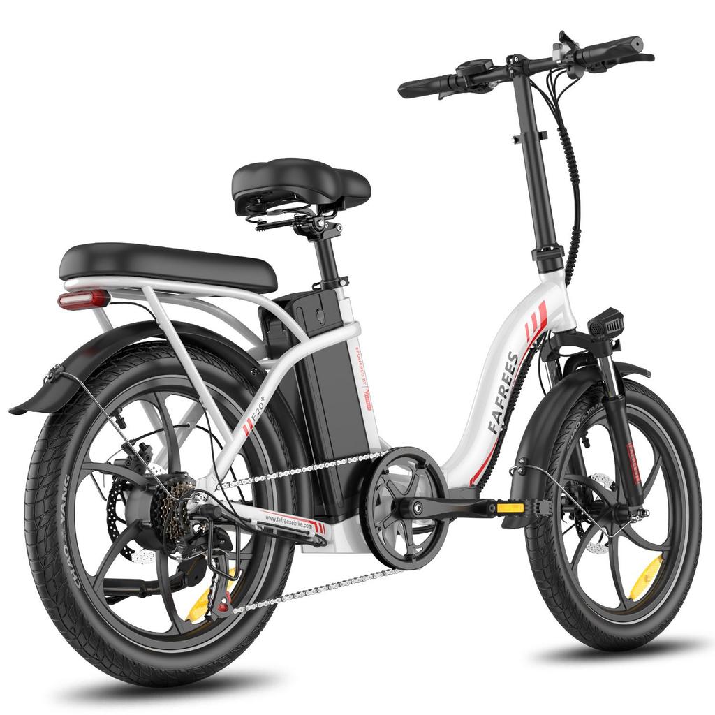 FAFREES F20+ Folding Electric Bike 250W Motor 36V 20Ah Battery 20*3.0 inch Fat Tires 25km/h Max Speed 90km Max Range Shimano 7-speed