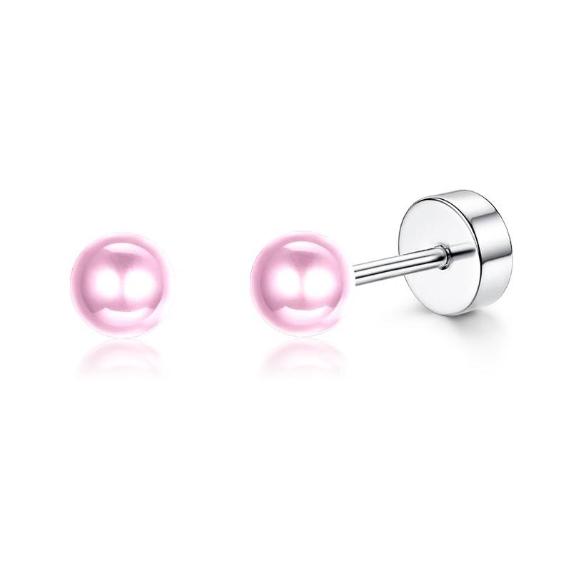 

Bobisty 1Pair Hypoallergenic Flat Back Earrings for Women Surgical Stainless Steel Cute Stud Hoops Earrings Cartilage Piercings 20G(0.8mm)-1Pair