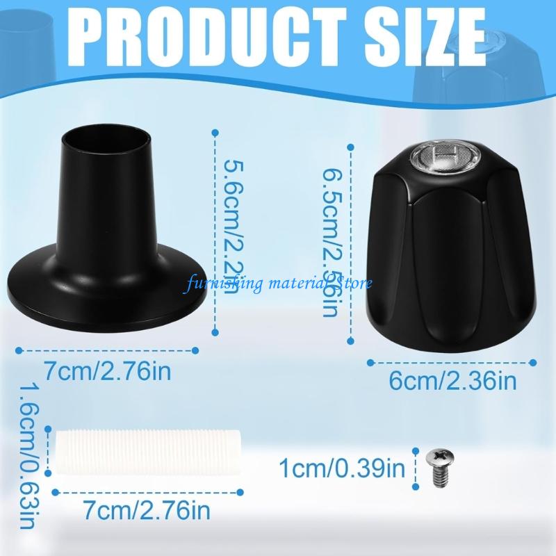 Y5GD 4Pcs Shower Knob Replacement Set Suitable with Series Bathtub and Shower Fixtures Kirsite Construction