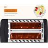 Household Stainless Steel Toaster Double-Slot Toaster Fully Automatic Mini Breakfast Toast 2 Pieces