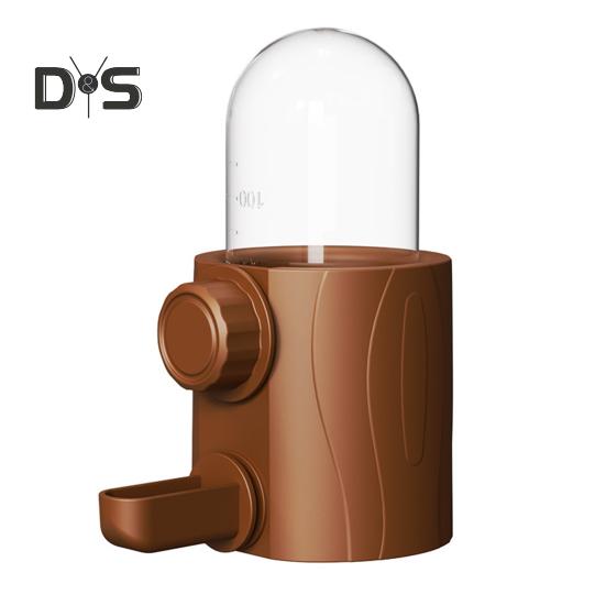 

250 мл автоматическая кормушка для птиц в форме пня, диспенсер для воды для попугаев, клетка для попугаев, подвесное устройство для питья для мелких домашних животных, волнистых попугайчиков, неразлучников, канареек A