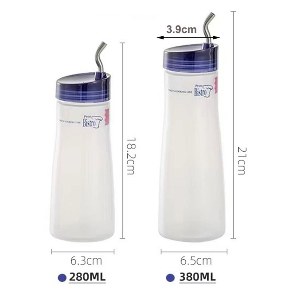 New 280ml 380ml Squeeze Sauce Bottle Large Capacity Plastic Squeeze Bottles Clear Salad Dressing Bottle Ketchup