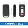 Key Fob Shell Case OUC644M-KEY-N Car Accessory for Mitsubishi Outlander 2010-2018