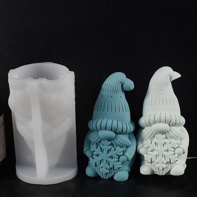 Gnome Mold | Dwarf Candle Making Mould | Valentine's Day Candle Mold for Candle Making 3D Silicone Mold for Resin Plaster