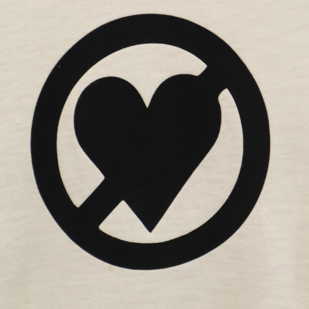 Supreme 22FW No Love Short sleeve T-shirt L white Men's Used