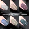 Reflective Disco Diamond Gel Polish 2025: Starlight Silver Nail Set