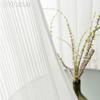 1PC 10-20% Light Blocking Transparent Lace Floral Wave Bottom Curtain for Living Room Bedroom Balcony Home Decor LOZUJOJU