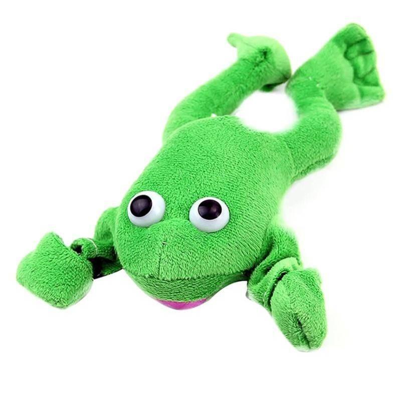 

Soft Plush Stuffed Flying Monkey Chicken Frog Duck Pig Cow Animal Series Toy Frog
